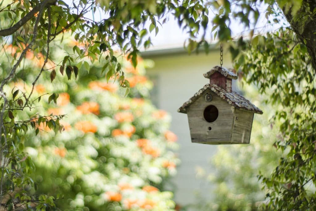 A Hanging Birdhouse How to Disguise a Security Camera - One option is a birdhouse